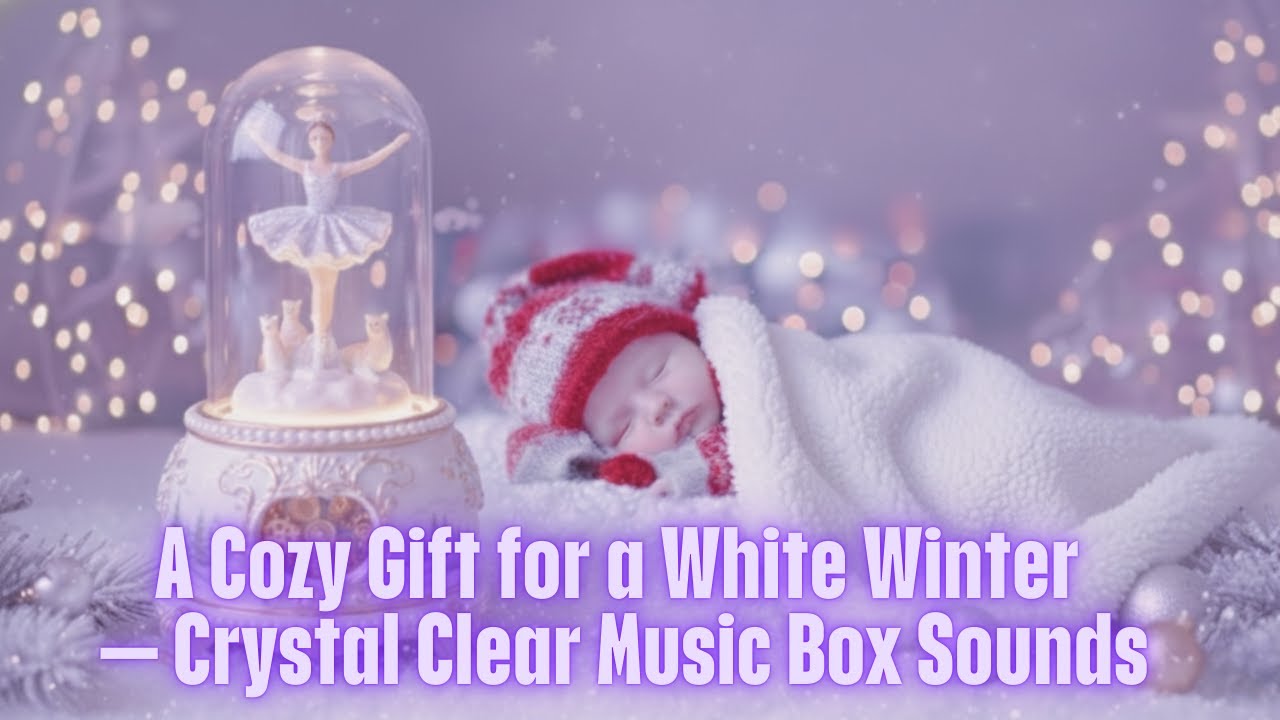 (No.Ade/3 Hours)Soft Snowy Night Music Box /#DeepSleep #LullabyForBabies #잘때듣는음악 #자장가#오르골