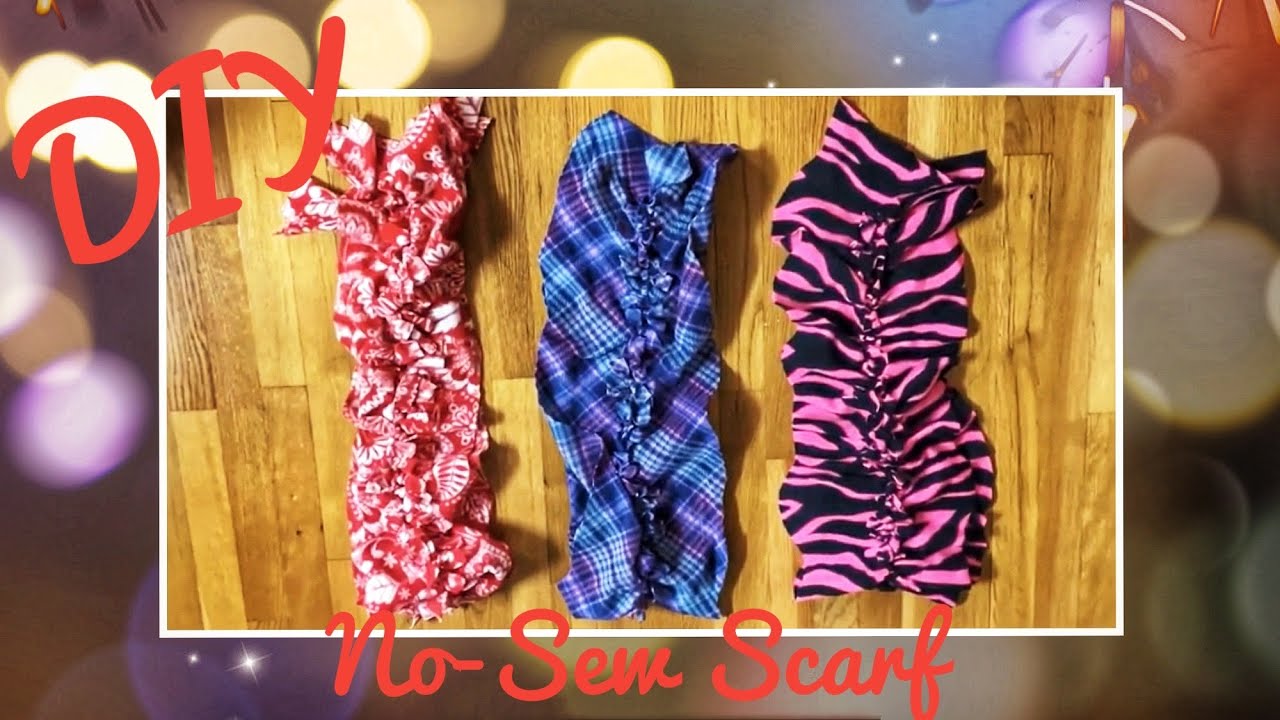 DIY No-Sew Fleece Scarf