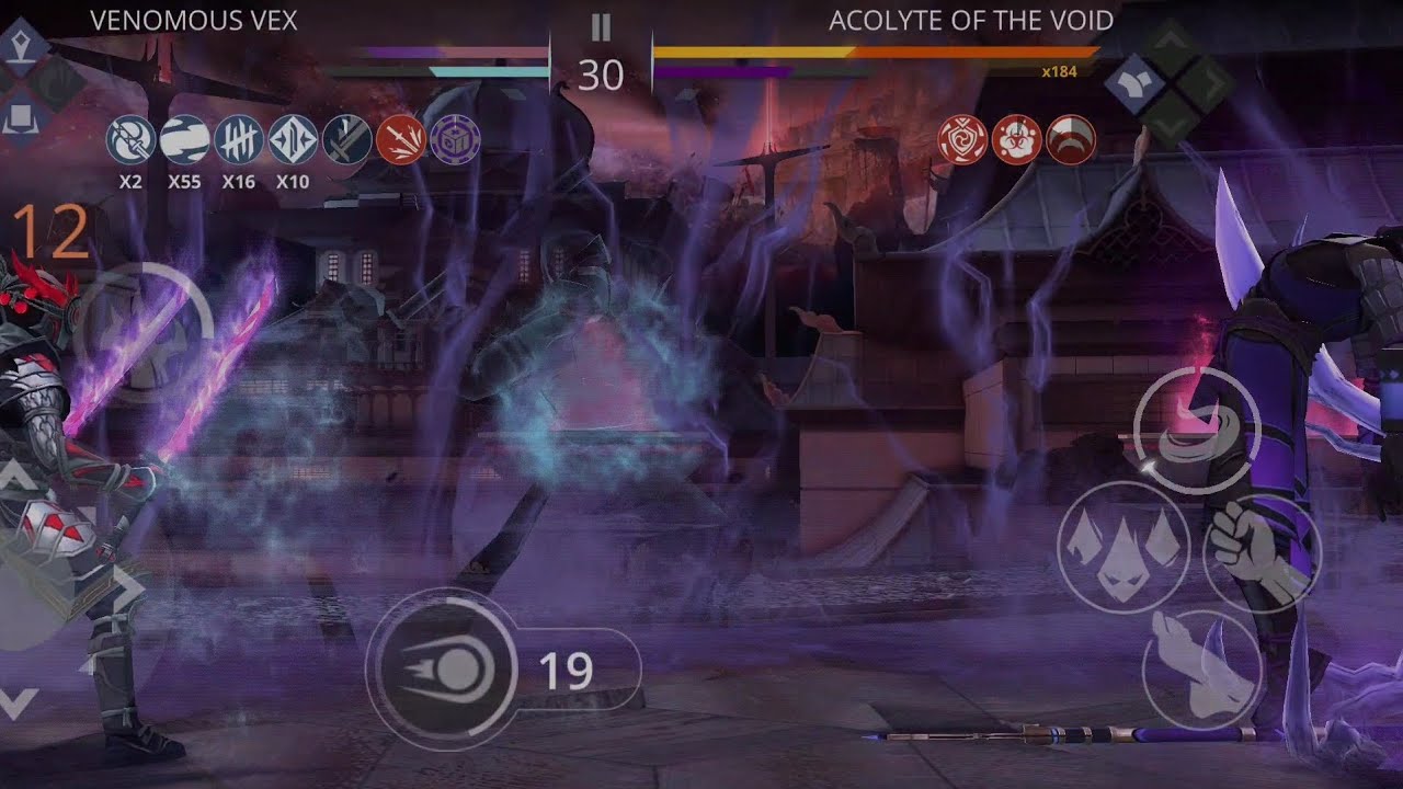 Shadow fight 3 : Tribe's damage to acolyte after equipping SHADOW CORROSION perk ☠️☠️☠️