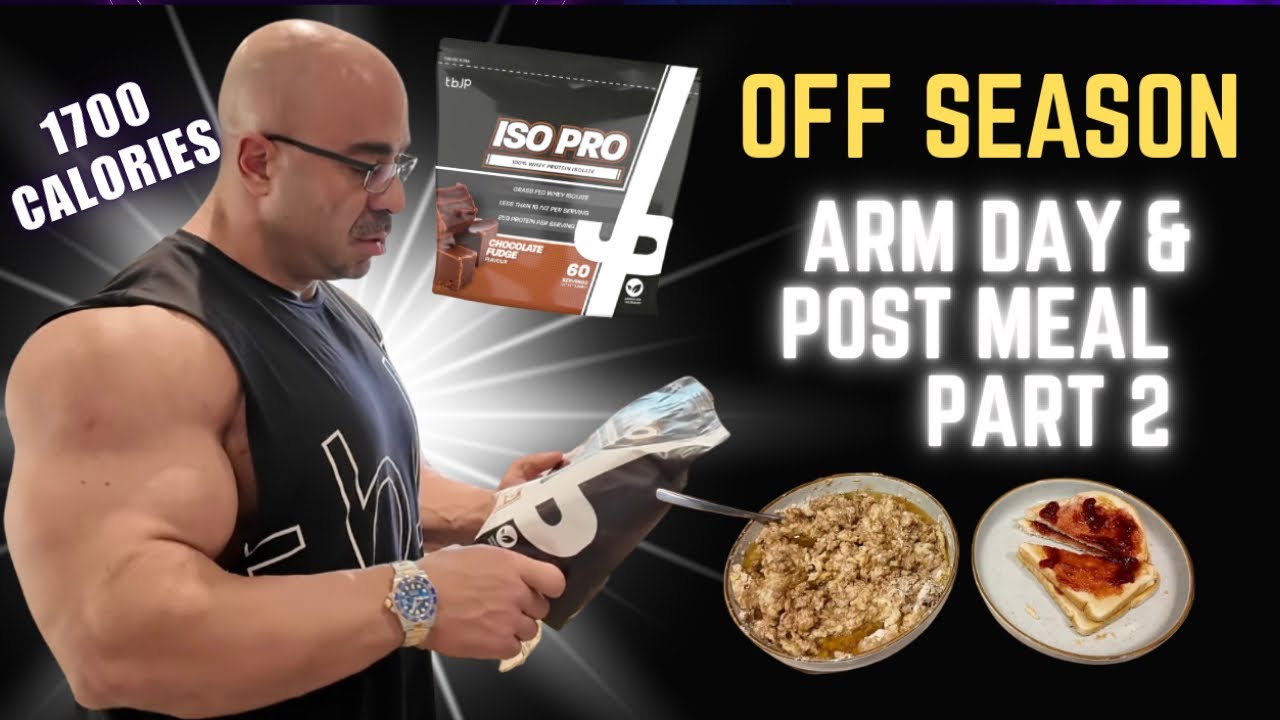 Off season 2025/26 // post workout meal // arm day pt 2 