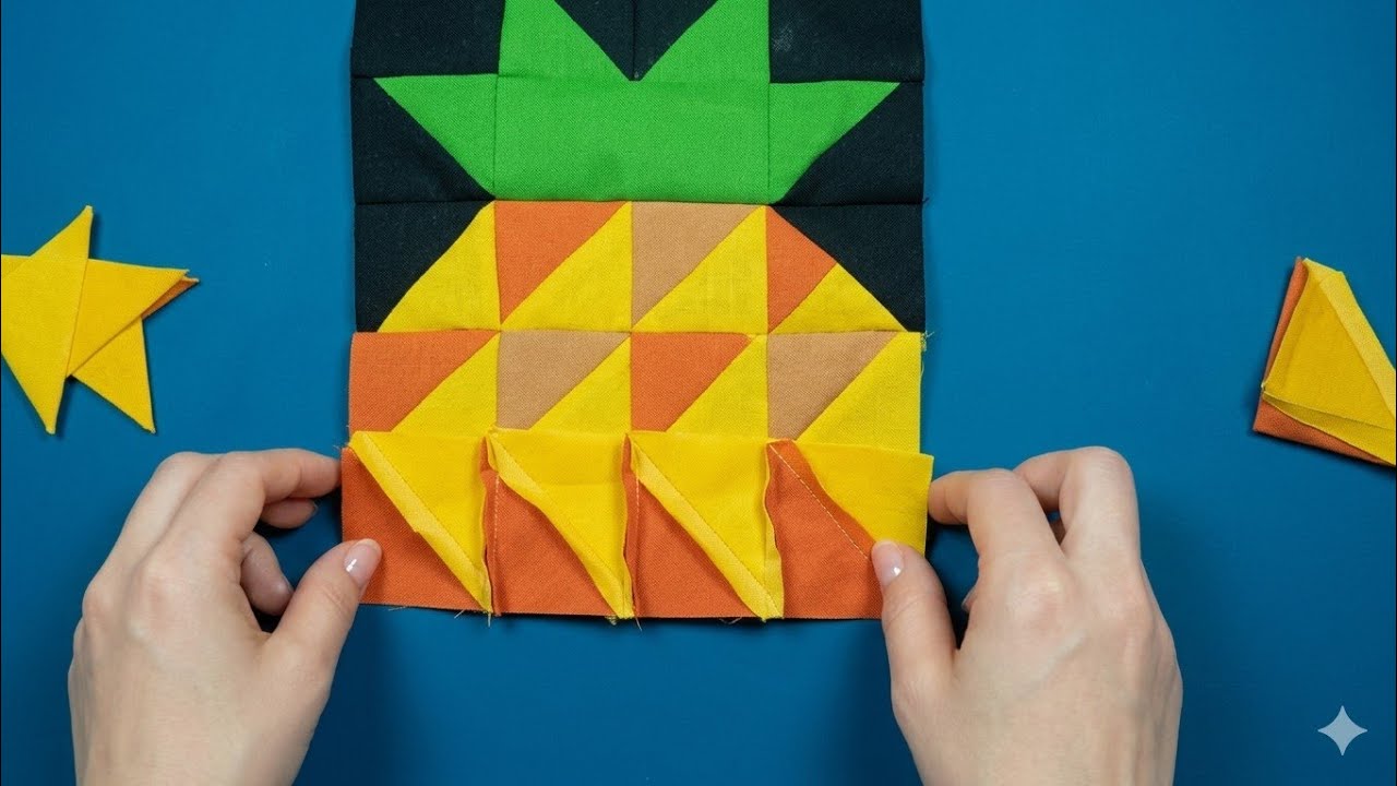 Pineapple quilt design || New patchwork design || Quilt design