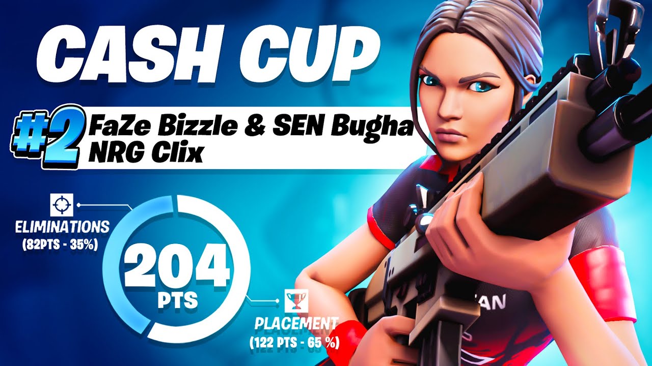 2nd in Trio Cash Cup w/ Clix & Bugha