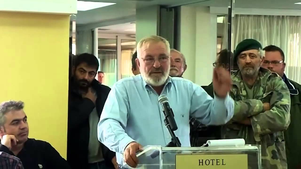 Ο Β. ΜΠΟΥΤΑΣ ΣΤΗΝ ΠΑΝΕΛΛΑΔΙΚΗ ΣΥΣΚΕΨΗ ΑΓΡΟΤΩΝ ΣΤΗ ΛΑΡΙΣΑ