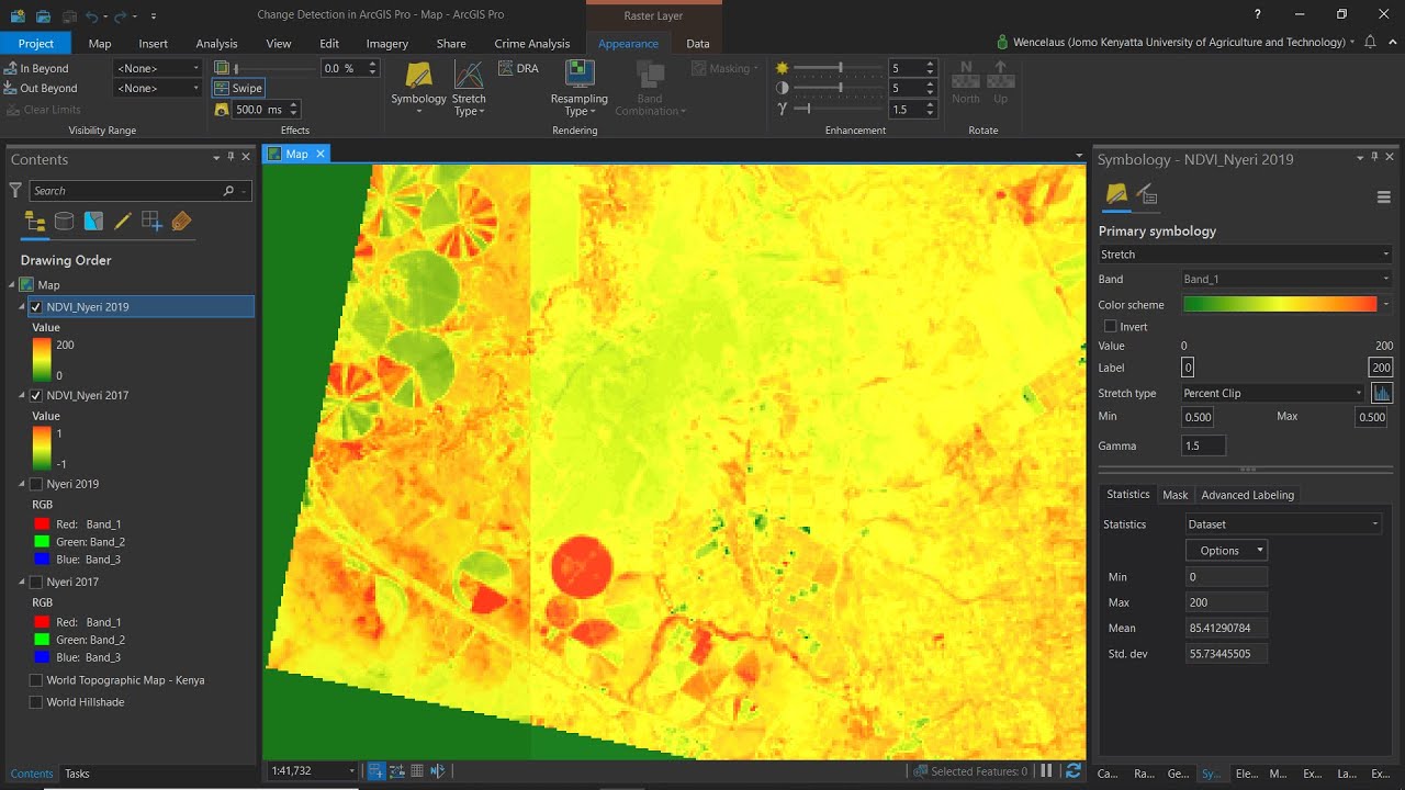 Change Detection in ArcGIS Pro