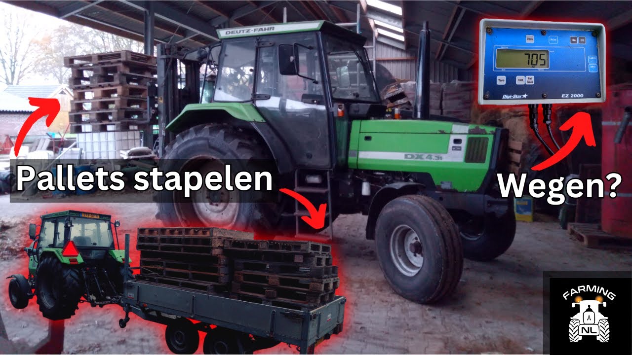 Doet de weegschaal het goed? Paletten opstapelen - Farmvlog