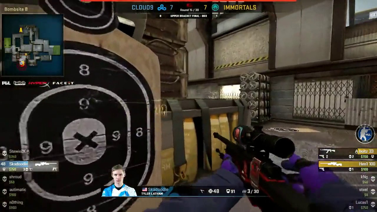 Skadoodle 1v5 - last round