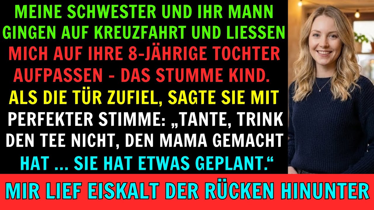 Die „stumme“ Tochter meiner Schwester sprach, als ihre Eltern weg waren – und rettete mir das Leben.