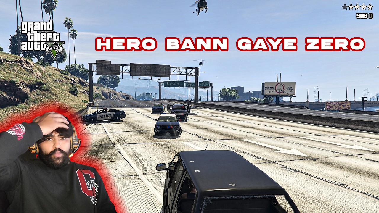 Police Naal Panga Le Litta… Te Kut Khadi 😭 | GTA 5 Punjabi Action Fail