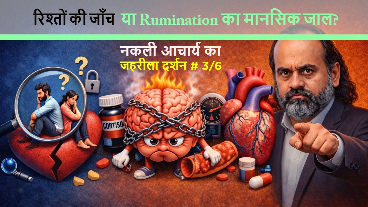 रिश्तों में Tester Mindset | Rumination का जाल | नकली आचार्य का जहरीला दर्शन- 3/6 #exposedeverymonth