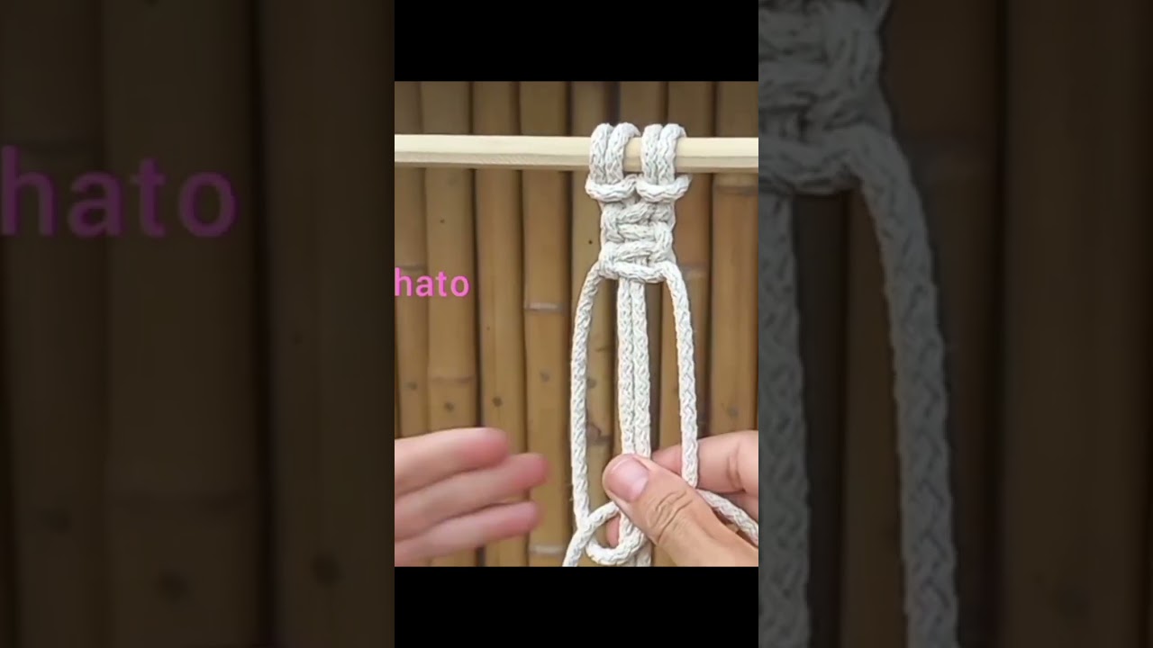 Macrame basic (flat knot)