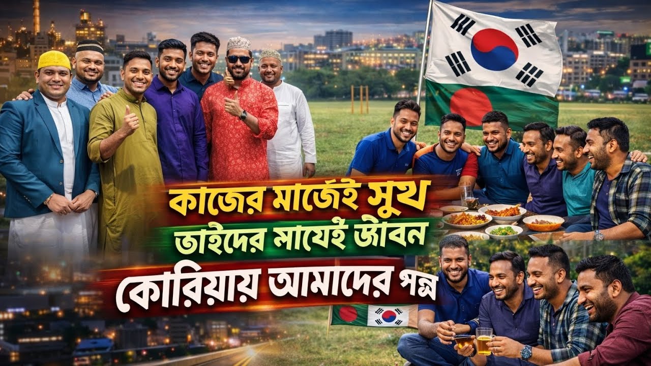 কাজের মাঝেই সুখ || ভাইদের সাথেই জীবন || কোরিয়ায় আমাদের গল্প || ১৫ জেলা ২৮ জন বাংলাদেশি