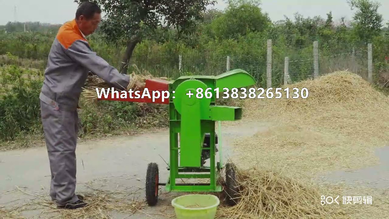 Mini Paddy Rice Thresher Machine Threshing Wheat Sorghum for Home Use