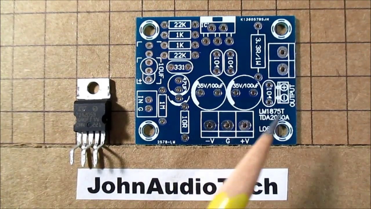 TDA2050 audio amplifier IC test & review plus compared to the LM1875
