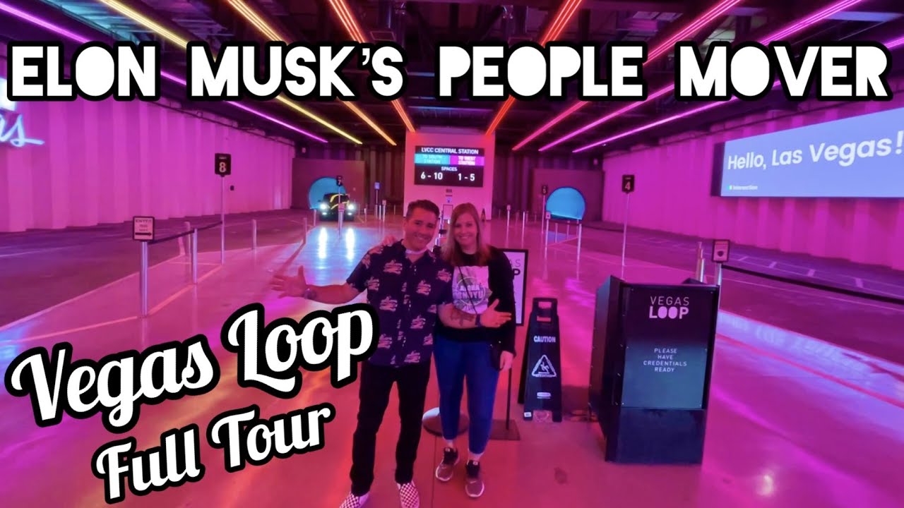 🧑🏻‍🤝‍🧑🏾 Vegas Loop Ⓜ️ People Mover 🚘 Elon Musk Boring Company