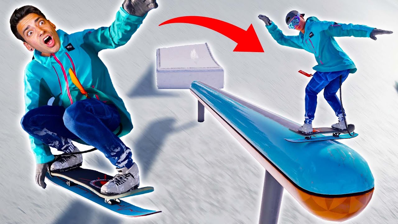 THE COOLEST SNOWSKATE TRICKS EVER! (Riders Republic)