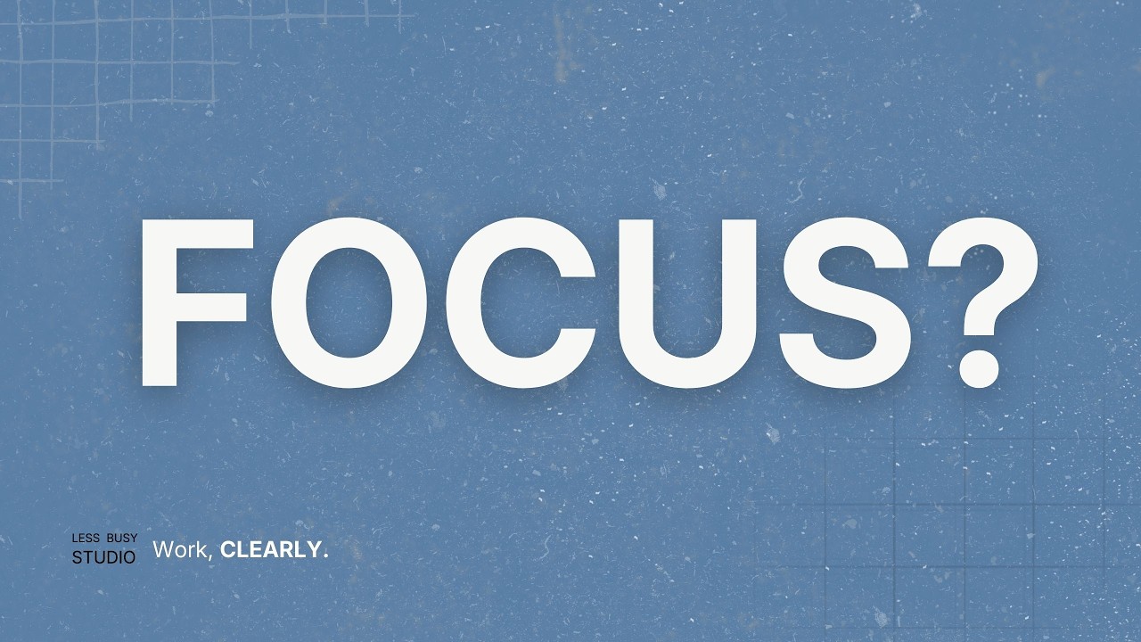Focus Is a Decision, Not a Skill
