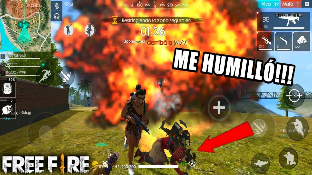 MI AMIGO BOOMSNIPER ME HUMILLÓ Y CASI QUEDO CALVO COMO CHUMADROIID | FREE FIRE c/ Boom, Chuma y Laxx