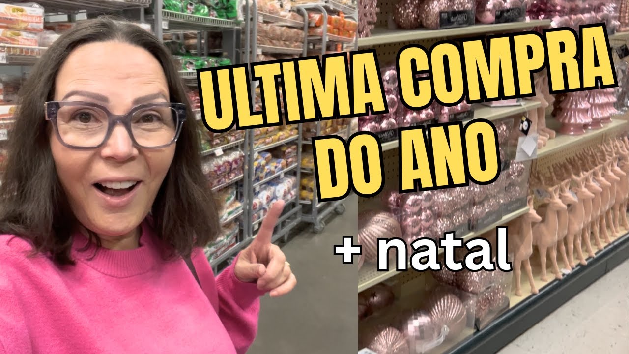 ULTIMA COMPRA PARA A DESPENSA DO ANO 2025//TOUR DO NATAL NO HOBBY LOBBY