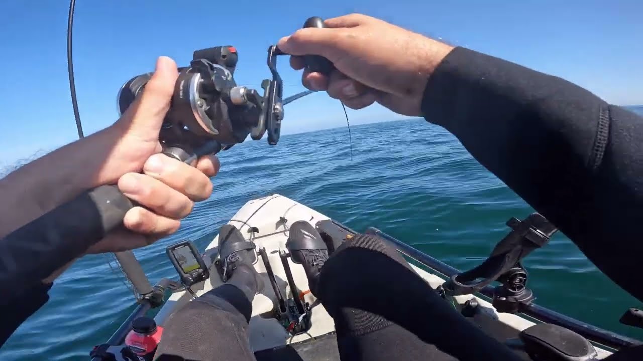 Kayak fishing off the Oregon coast for lingcod and rockfish