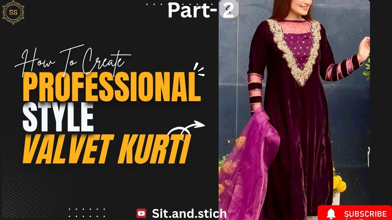 How To Make Valvet Kurti Design like professional style 👌🏻👌🏻 part-2|Must Watch 