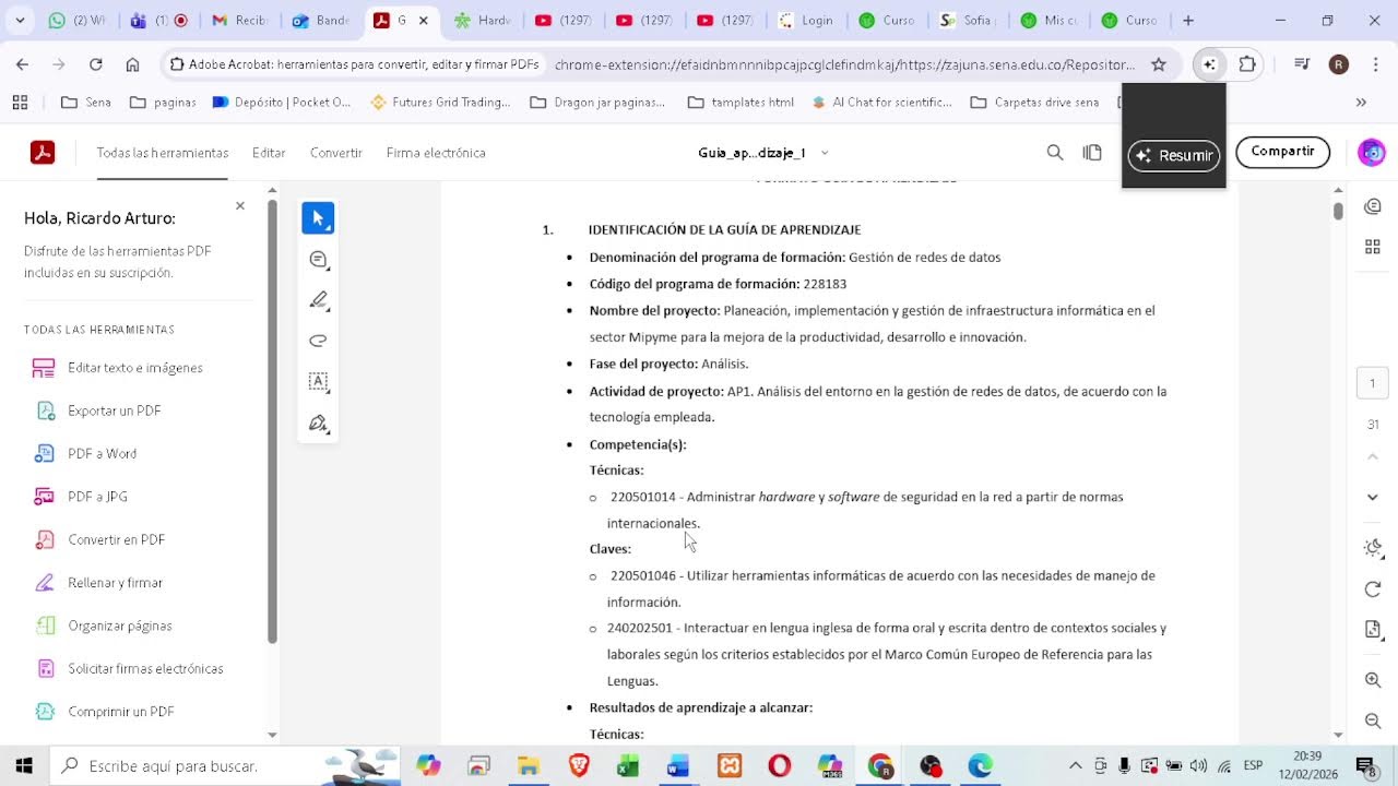 sesion de Administrar hardware y software de seguridad en la red a partir de normas internacionales.