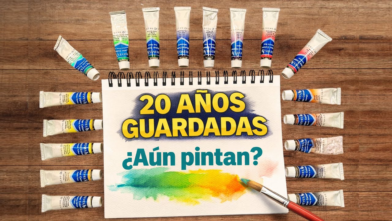 Acuarelas guardadas por 20 años | ¿Aún pintan?