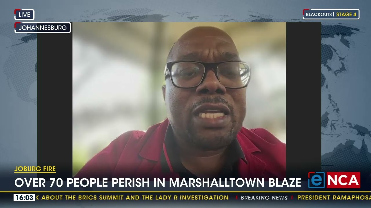 Joburg Public Safety MMC speaks on building fire 1/2