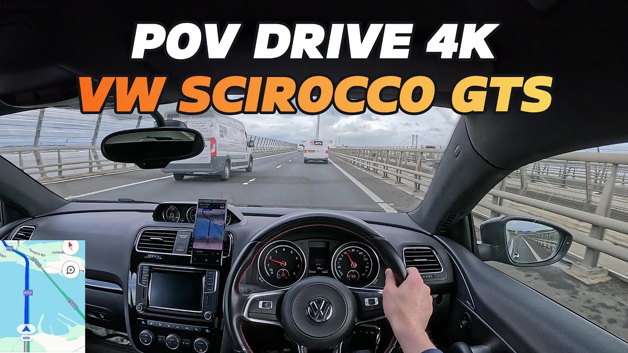 POV DRIVE 4K - Volkswagen Scirocco GTS - No talking & no music
