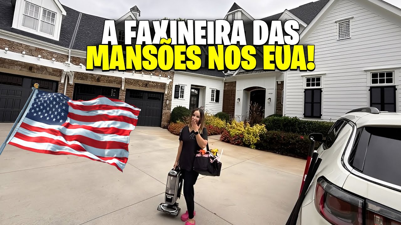 POR DENTRO DAS MANSÕES QUE LIMPO NOS EUA  🧼💰