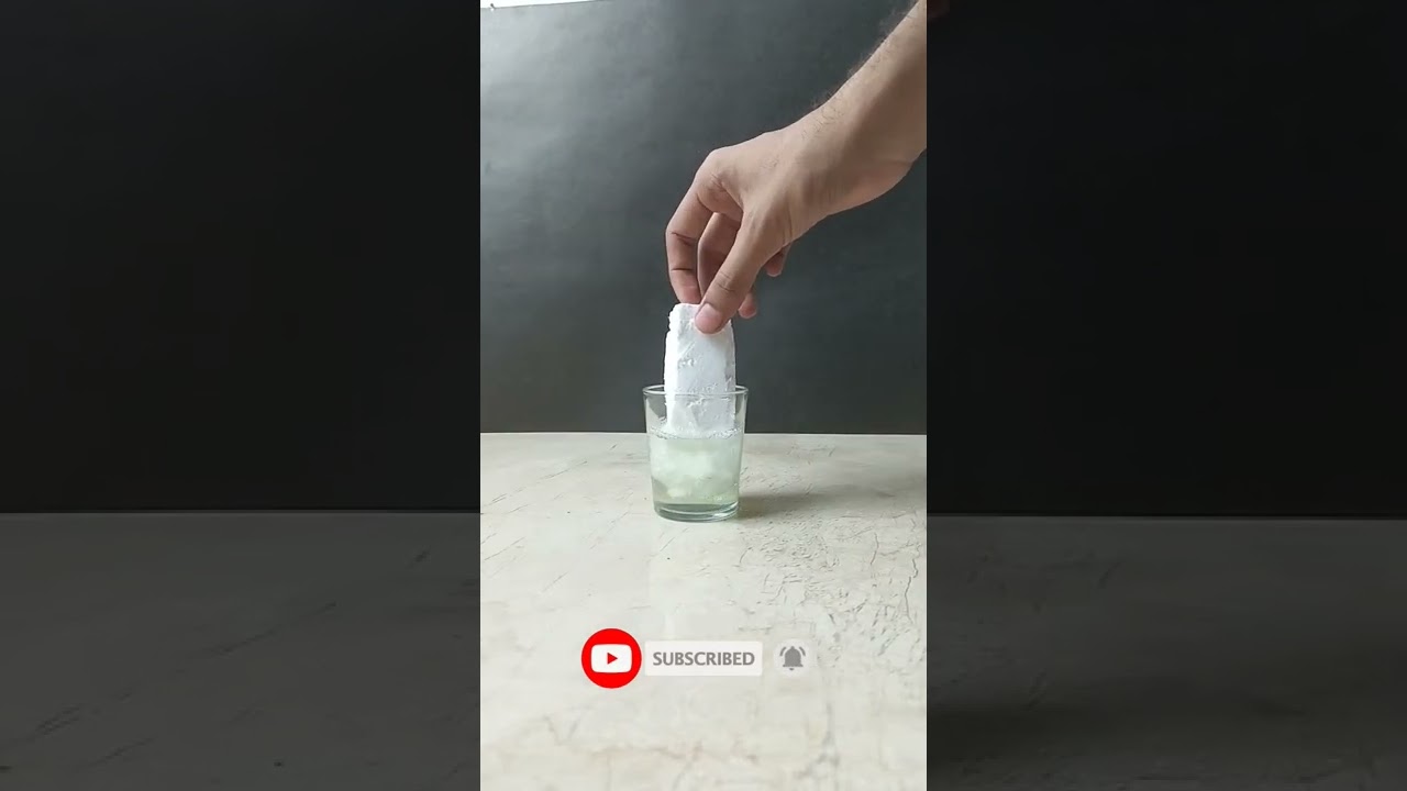 petrol & Thermocol Reaction | Experiment | #shorts #petrol #water