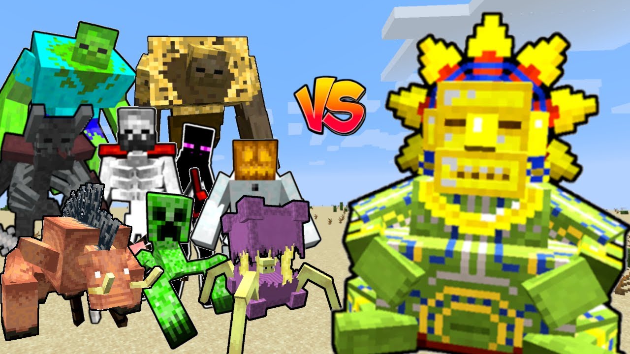 Barako The Sun Chief Vs Mutant Monsters in Minecraft