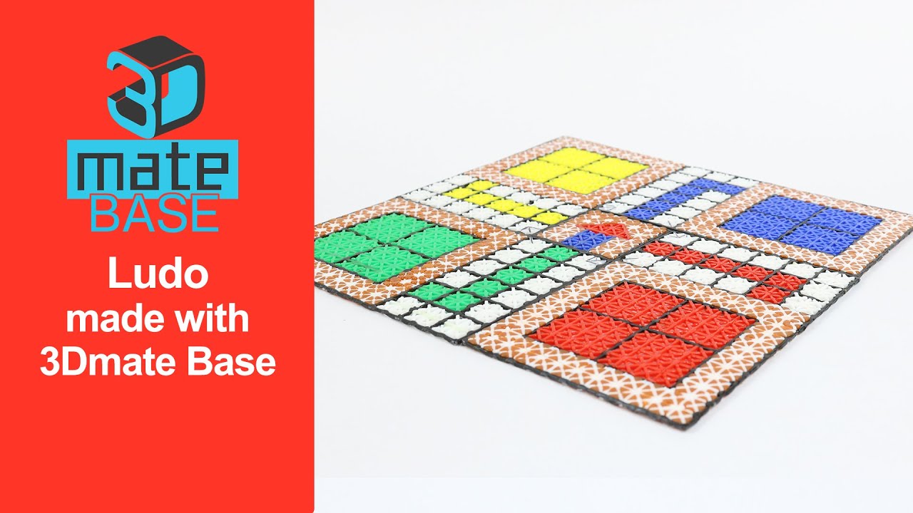 Ludo made with 3Dmate BASE - 3D Pen Mat