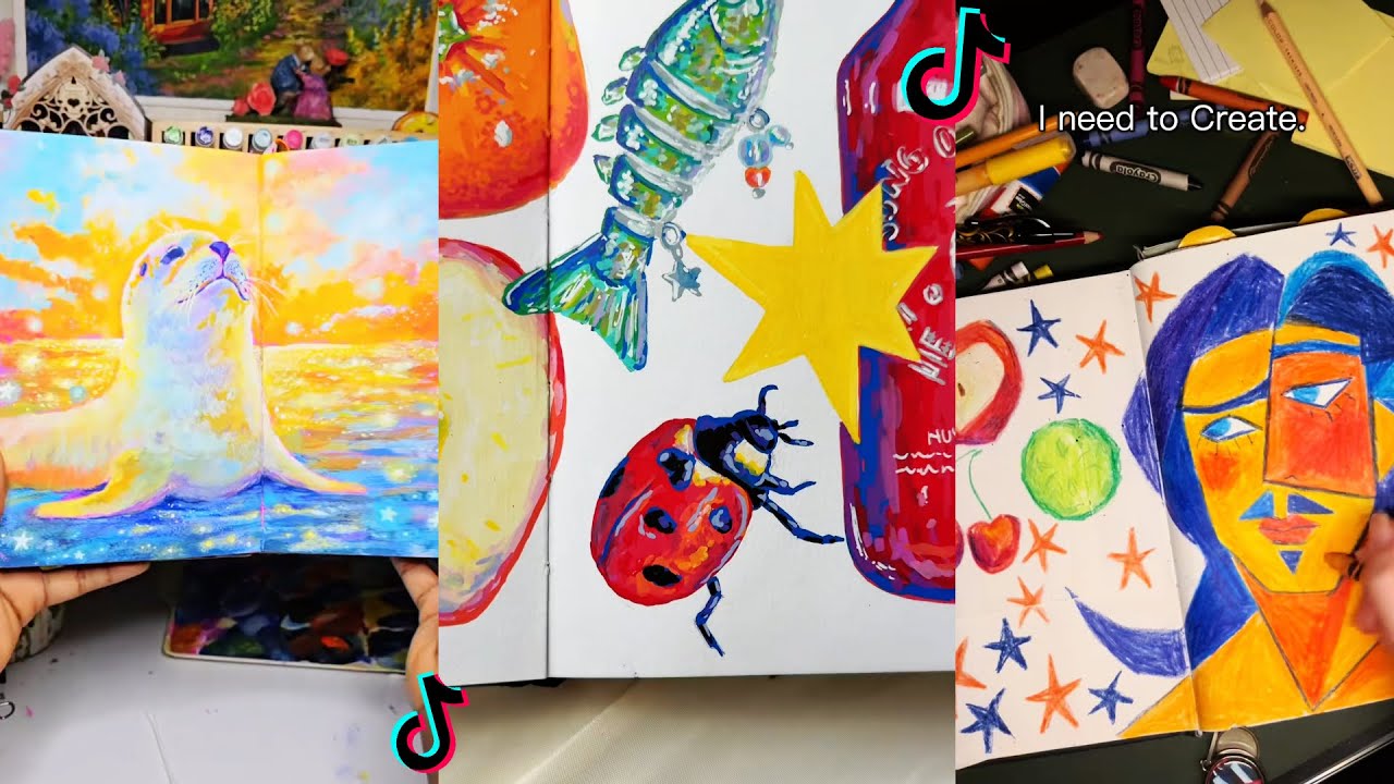 ART SKETCHBOOK 📖🎨 TIKTOK compilation #74
