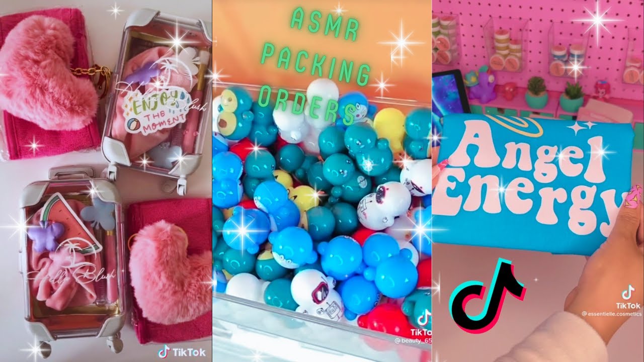 Satisfying packing orders ✨ ASMR style ✨ TikTok compilation #11 #asmr #packingorders #smallbusiness