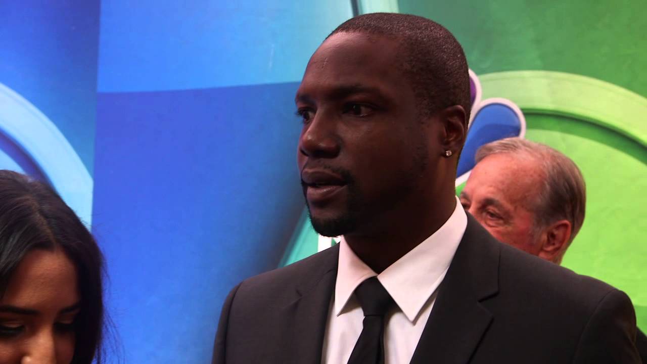 The Blindspot: Audrey Esparza & Rob Brown 2015 NBC Upfronts Red Carpet Interviews | ScreenSlam