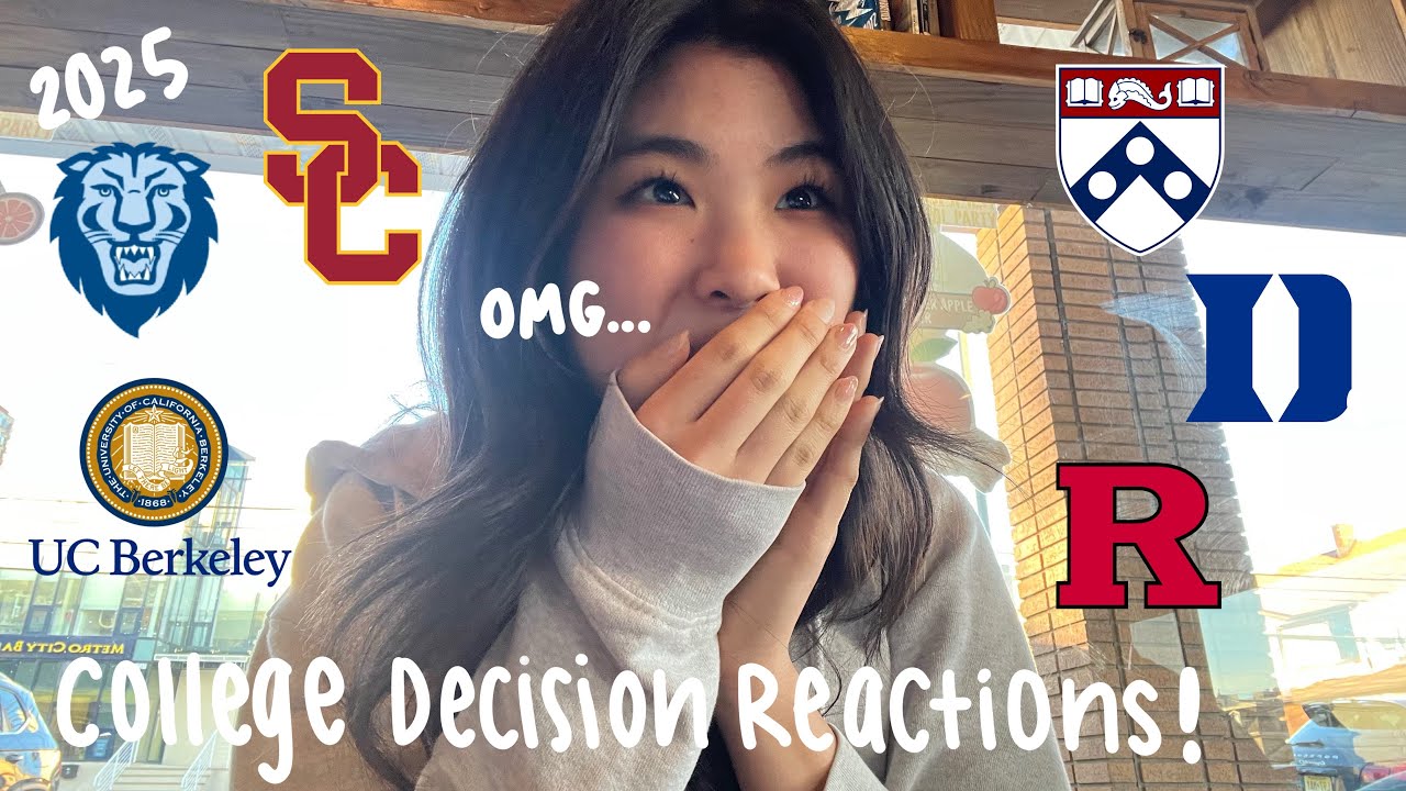 COLLEGE DECISION REACTIONS 2025 (UPENN + COLUMBIA + DUKE + UCs + USC + T30s & more) 18 schools!