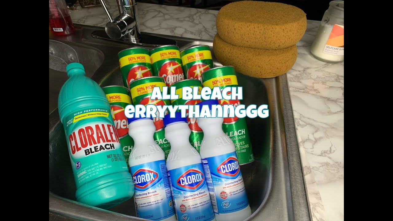 ALL BLEACH ERRYTHANGGG 😍 | ASMR SPONGE SQUEEZING | BLEACH RINSING | NO FINAL WATER RINSE 😢
