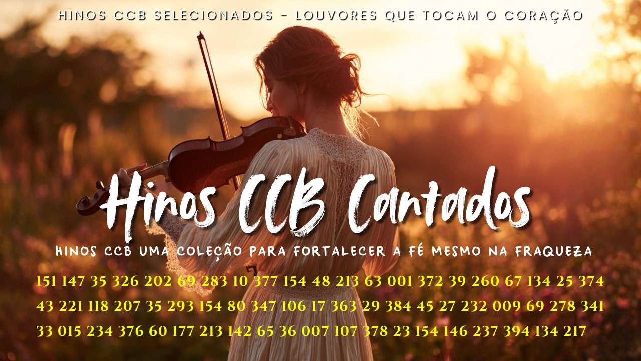 400+Hinos CCB Uma Coleção Para Fortalecer a Fé Mesmo na Fraqueza