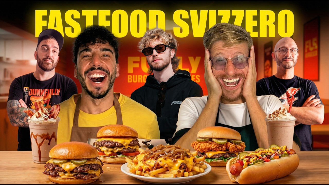 PROVIAMO IL PRIMO FASTFOOD SVIZZERO APERTO DA DUE YOUTUBER - IL MASSEO CI DISTURBA DURANTE IL VIDEO!
