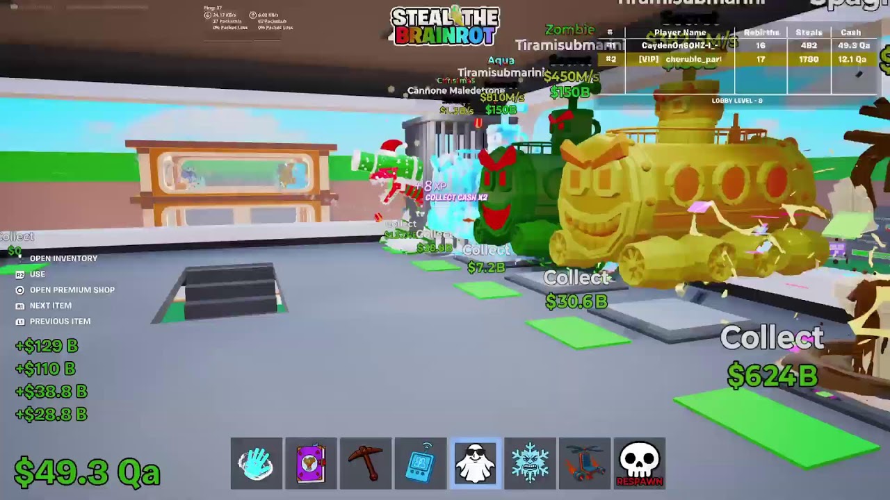 Steal the brainrot Trading Live