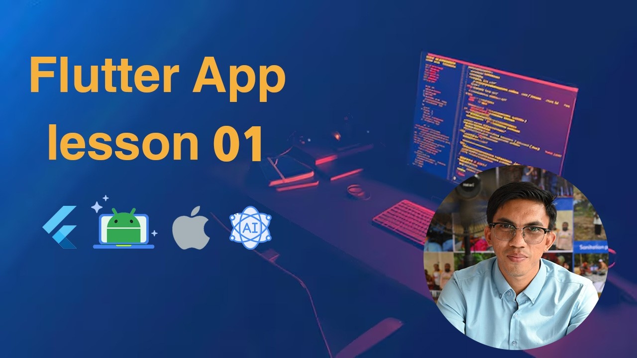 How to build flutter app for beginner lesson 01-khmer version (Setup flutter into Window)