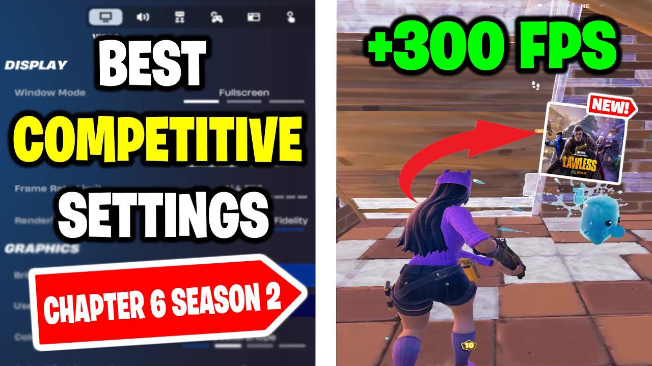 The BEST Competitive Settings in FORTNITE Chapter 6 Season 2!