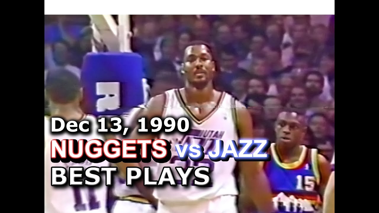 Dec 13 1990 Nuggets vs Jazz highlights