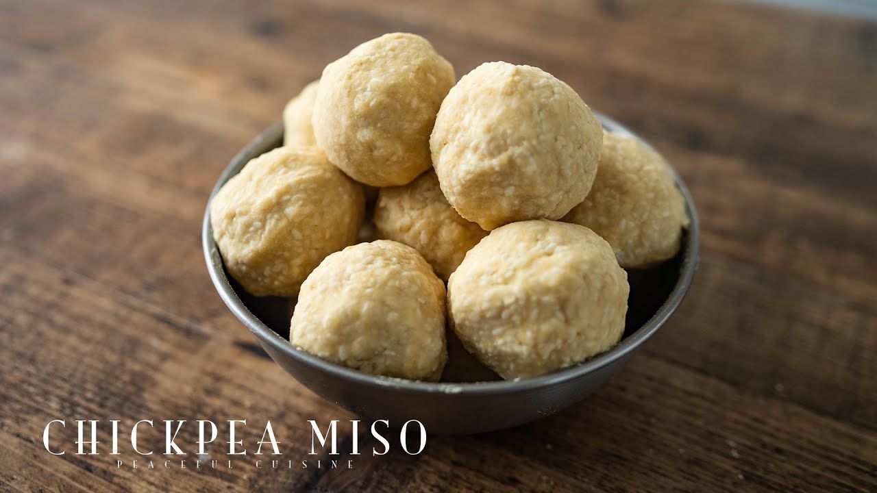 How to Make Chickpea Miso ☆ ひよこ豆(白)味噌の作り方