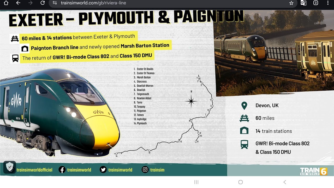 Train Sim World 6 Riviera Line revealed my local line!!!
