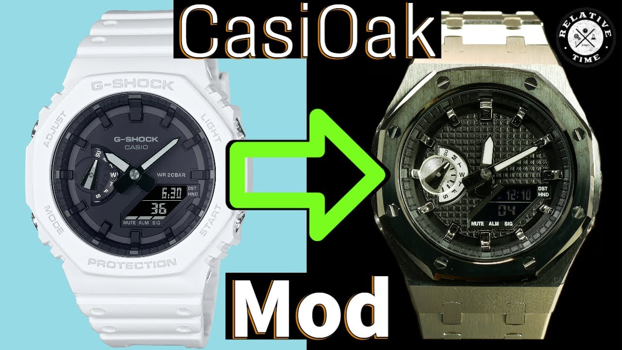 Цельнометаллический мод CasiOak! Проект Casio GA-2100 Mod от SKXMod