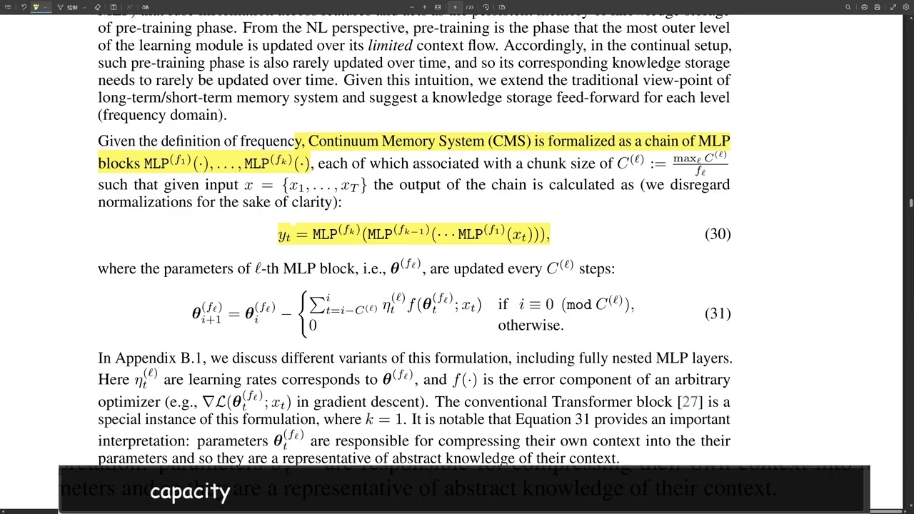 Nested Learning: The Illusion of Deep Learning Architectures