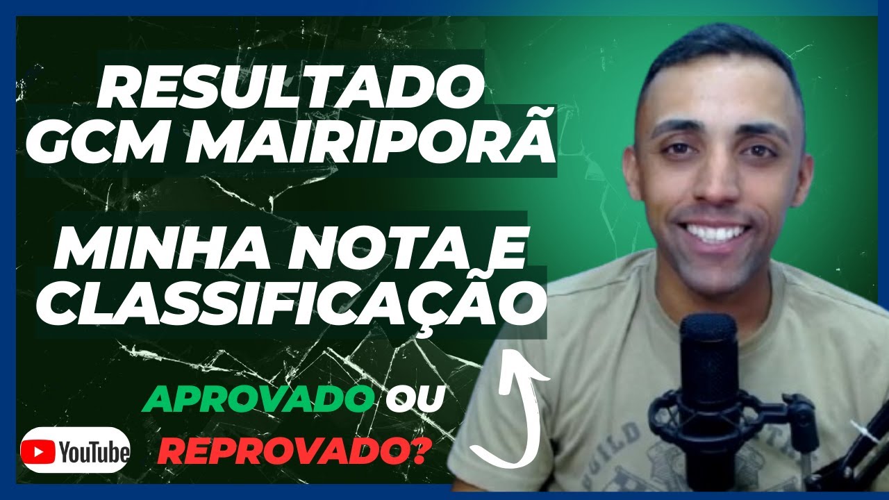 MINHA NOTA E RESULTADO DA PROVA PARA GCM MAIRIPORÃ SP