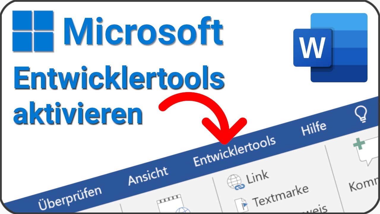 Word Entwicklertools aktivieren - Microsoft 🪟