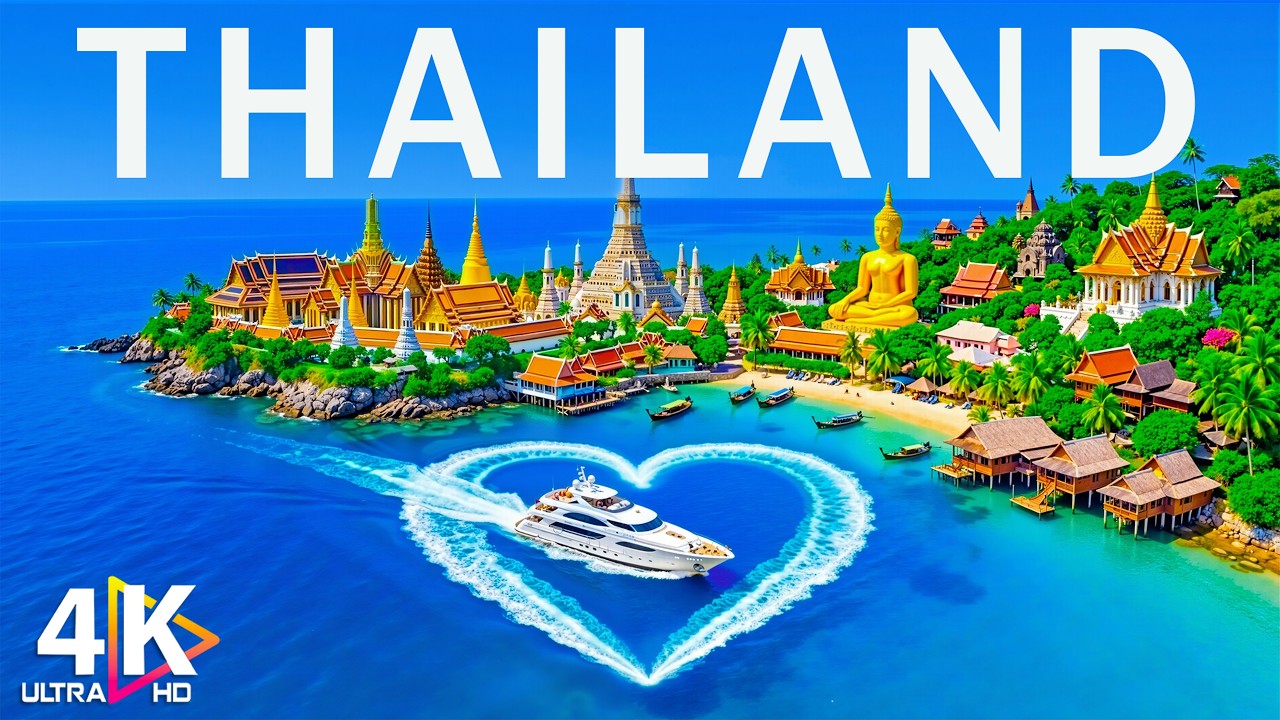 Thailand 4K | Turquoise Waters & Tropical Coast With Deep House Chill
